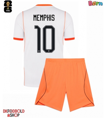 Holland Memphis Depay #10 Udebanesæt Børn VM 2026 Kort ærmer (+ korte bukser)